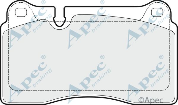 APEC BRAKING Piduriklotsi komplekt,ketaspidur PAD1508